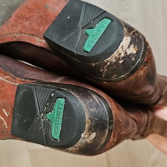 Vintage Ranchero Western Heritage Leather Ankle Cowboy Cowgirl Boots, Size 7 - Picture 10 of 17
